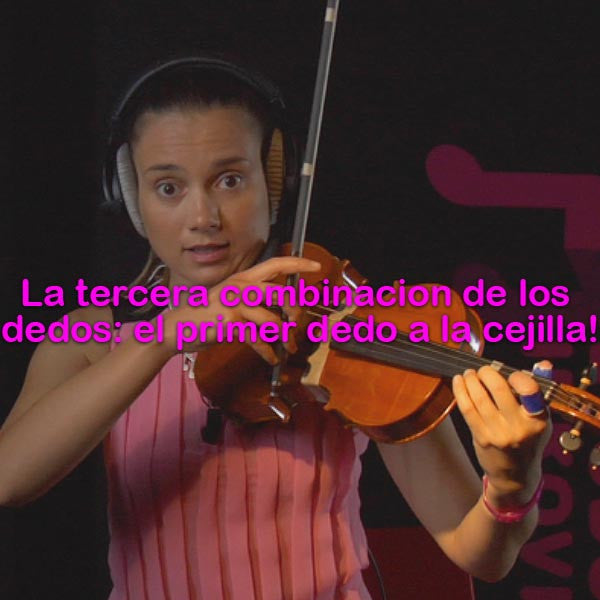 033:  la tercera combinacion de los dedos: el primer dedo a la cejilla! - violino online, play violin online,   - tocar violin online, уроки игры на скрипке, Metodo Mirkovic - cours de violon en ligne, geige online lernen