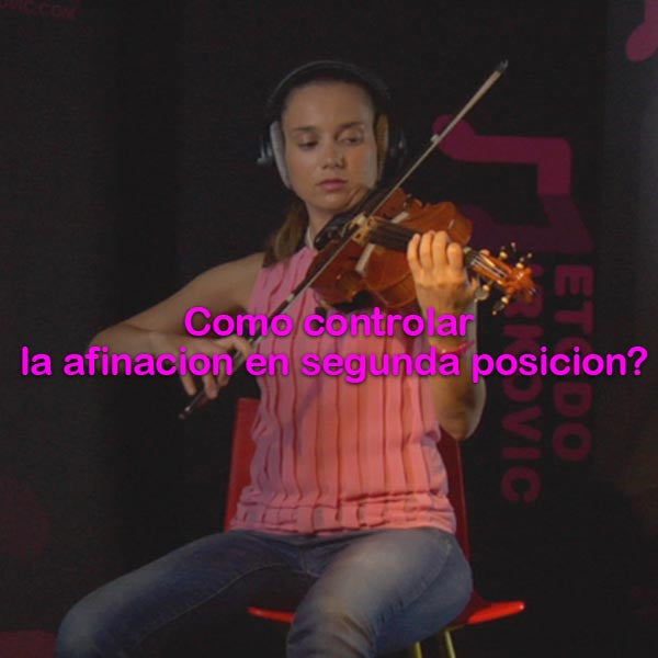 048:  como controlar la afinacion en segunda posicion? - violino online, play violin online,   - tocar violin online, уроки игры на скрипке, Metodo Mirkovic - cours de violon en ligne, geige online lernen