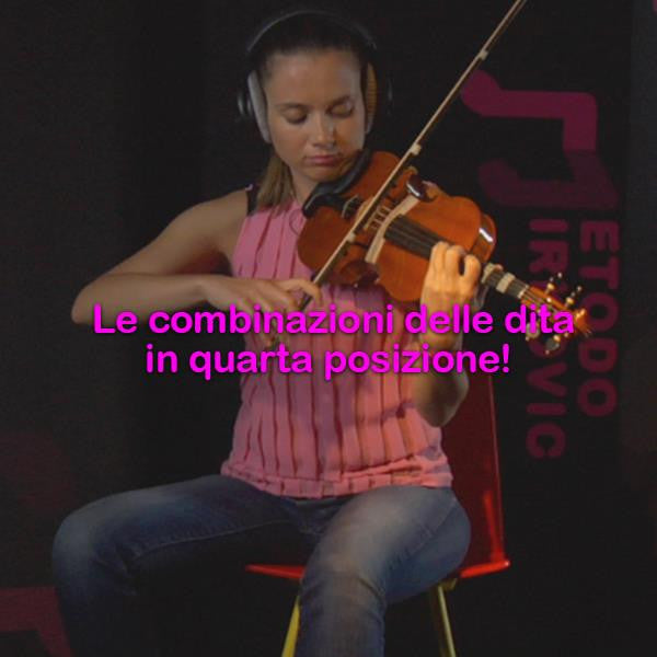 Lezione 050: Le combinazioni delle quattro dita in quarta posizione! - violino online, play violin online,   - tocar violin online, уроки игры на скрипке, Metodo Mirkovic - cours de violon en ligne, geige online lernen