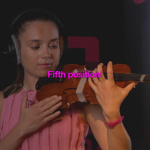Lesson 051:Fifth position! - violino online, play violin online,   - tocar violin online, уроки игры на скрипке, Metodo Mirkovic - cours de violon en ligne, geige online lernen