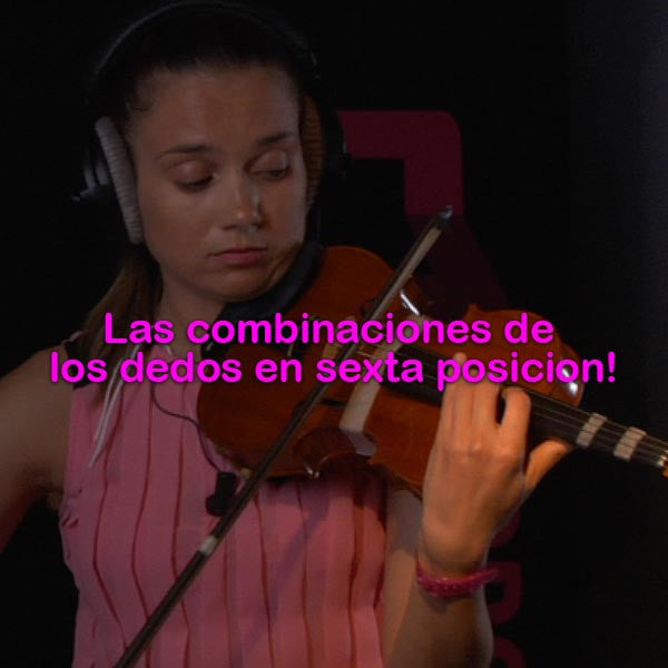 054: las combinaciones de los dedos en sexta posicion! - violino online, play violin online,   - tocar violin online, уроки игры на скрипке, Metodo Mirkovic - cours de violon en ligne, geige online lernen