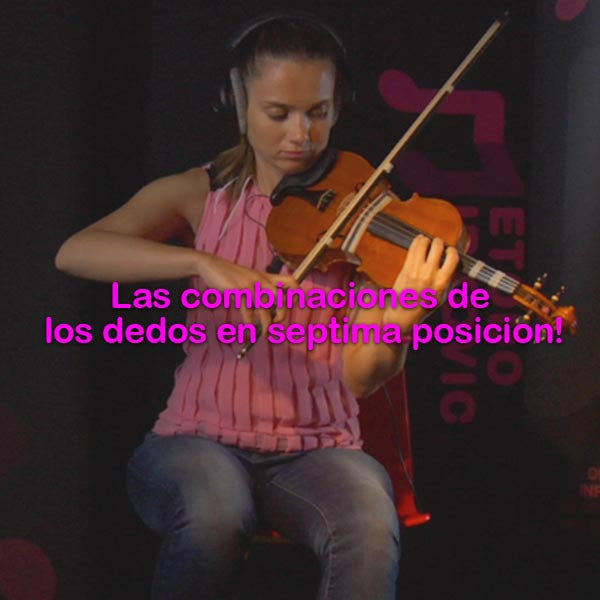 056: las combinaciones de los dedos en septima posicion! - violino online, play violin online,   - tocar violin online, уроки игры на скрипке, Metodo Mirkovic - cours de violon en ligne, geige online lernen