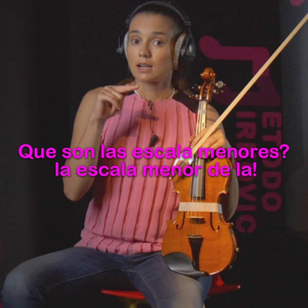 058: que son las escala menores? la escala menor de la! - violino online, play violin online,   - tocar violin online, уроки игры на скрипке, Metodo Mirkovic - cours de violon en ligne, geige online lernen