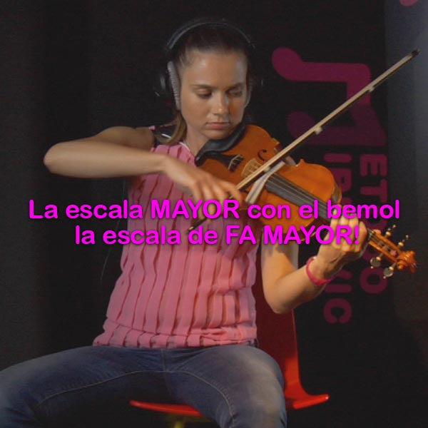 059: la escala mayor con el bemol la escala de FA MAYOR! - violino online, play violin online,   - tocar violin online, уроки игры на скрипке, Metodo Mirkovic - cours de violon en ligne, geige online lernen