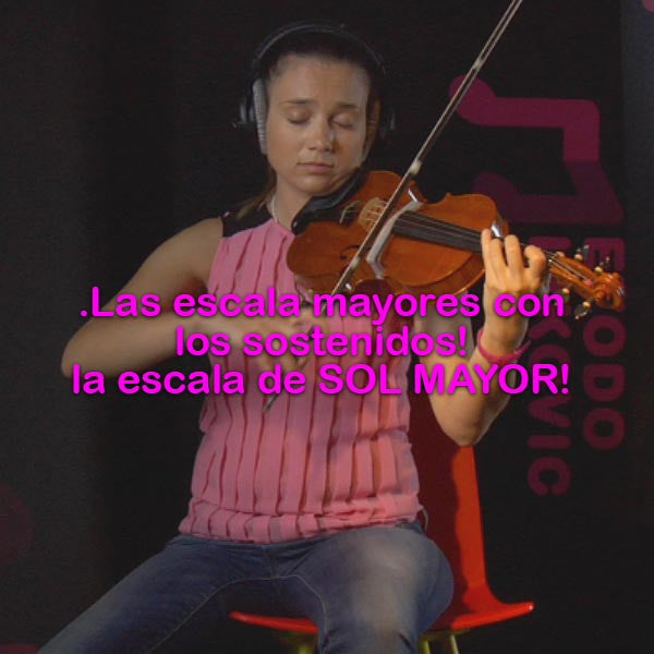 071: las  escala    mayores    con    los    sostenidos!    la    escala    de    SOL    MAYOR! - violino online, play violin online,   - tocar violin online, уроки игры на скрипке, Metodo Mirkovic - cours de violon en ligne, geige online lernen