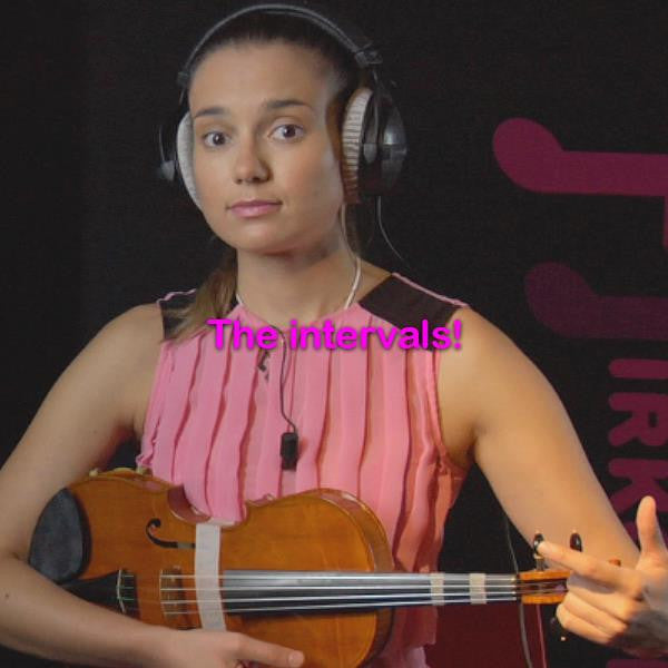 Lesson 082:The intervals! - violino online, play violin online,   - tocar violin online, уроки игры на скрипке, Metodo Mirkovic - cours de violon en ligne, geige online lernen