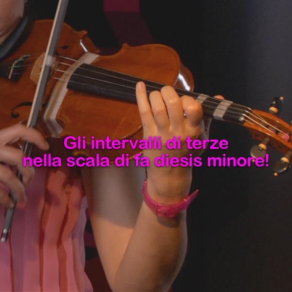 Lezione 090: Gli intervalli di terze nella scala di fa diesis minore! - violino online, play violin online,   - tocar violin online, уроки игры на скрипке, Metodo Mirkovic - cours de violon en ligne, geige online lernen
