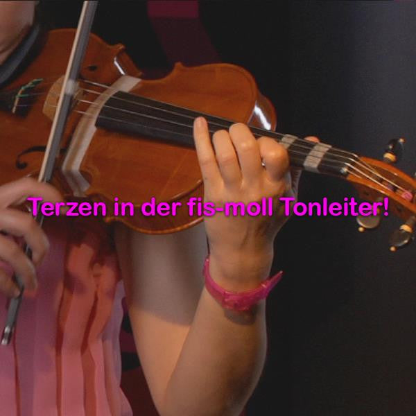 Folge 090:Terzen in der fis-moll Tonleiter! - violino online, play violin online,   - tocar violin online, уроки игры на скрипке, Metodo Mirkovic - cours de violon en ligne, geige online lernen