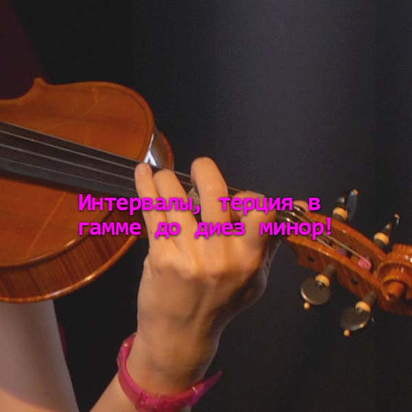 Серия 092 : Интервалы, терция в гамме до диез минор! - violino online, play violin online,   - tocar violin online, уроки игры на скрипке, Metodo Mirkovic - cours de violon en ligne, geige online lernen