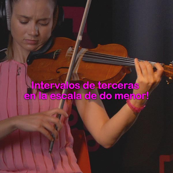 100:  intervalos    de    terceras    en    la    escala    de    do    menor! - violino online, play violin online,   - tocar violin online, уроки игры на скрипке, Metodo Mirkovic - cours de violon en ligne, geige online lernen