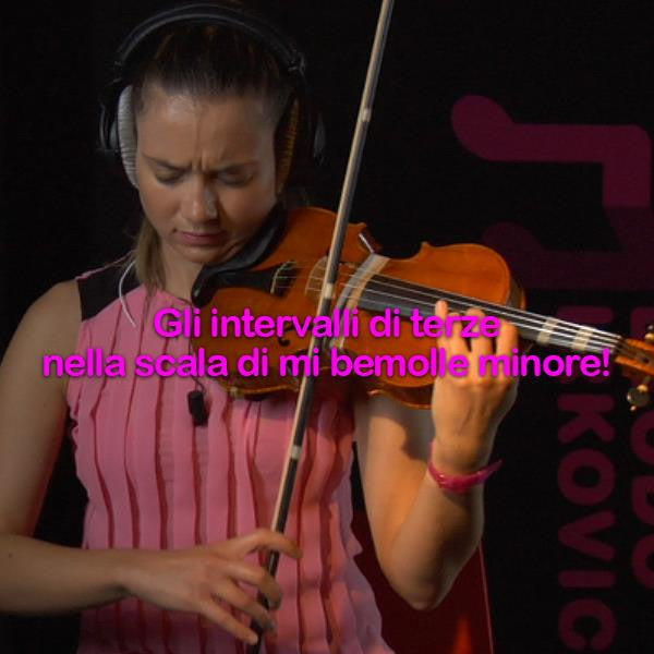 Lezione 106: Gli intervalli di terze nella scala di mi bemolle minore! - violino online, play violin online,   - tocar violin online, уроки игры на скрипке, Metodo Mirkovic - cours de violon en ligne, geige online lernen