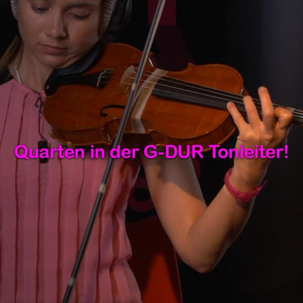 Folge 109: Quarten in der G-DUR Tonleiter! - violino online, play violin online,   - tocar violin online, уроки игры на скрипке, Metodo Mirkovic - cours de violon en ligne, geige online lernen