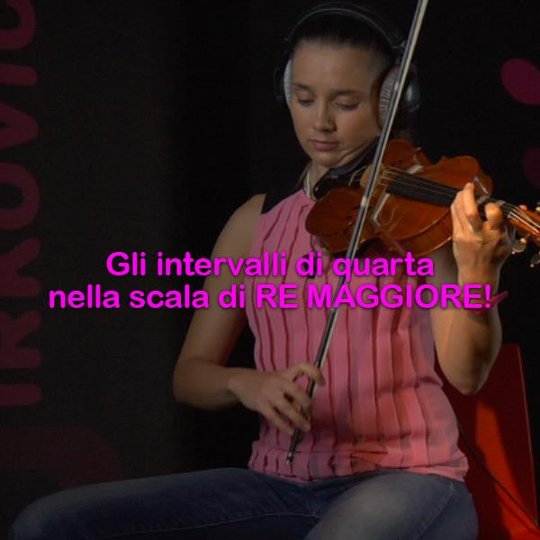 Lezione 111: Gli intervalli di quarta nella scala di RE MAGGIORE! - violino online, play violin online,   - tocar violin online, уроки игры на скрипке, Metodo Mirkovic - cours de violon en ligne, geige online lernen