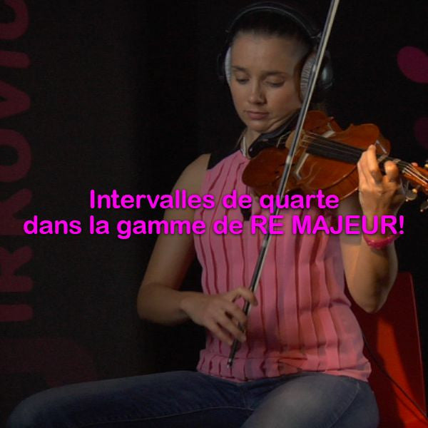 Leçon 111: Intervalles de quarte dans la gamme de RE MAJEUR! - violino online, play violin online,   - tocar violin online, уроки игры на скрипке, Metodo Mirkovic - cours de violon en ligne, geige online lernen