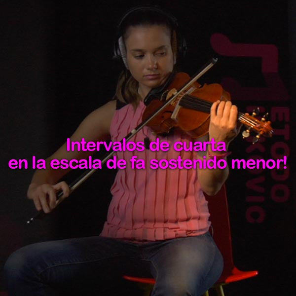 114:  intervalos    de    cuarta    en    la    escala    de    fa    sostenido    menor! - violino online, play violin online,   - tocar violin online, уроки игры на скрипке, Metodo Mirkovic - cours de violon en ligne, geige online lernen