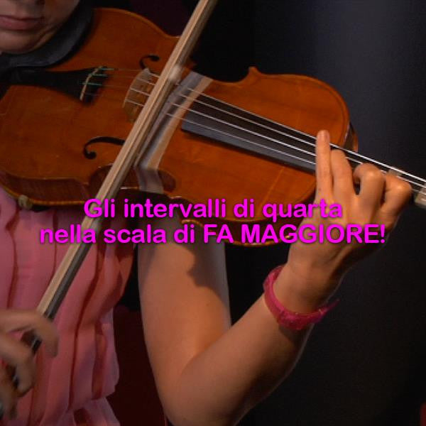 Lezione 115: Gli intervalli di quarta nella scala di FA MAGGIORE! - violino online, play violin online,   - tocar violin online, уроки игры на скрипке, Metodo Mirkovic - cours de violon en ligne, geige online lernen