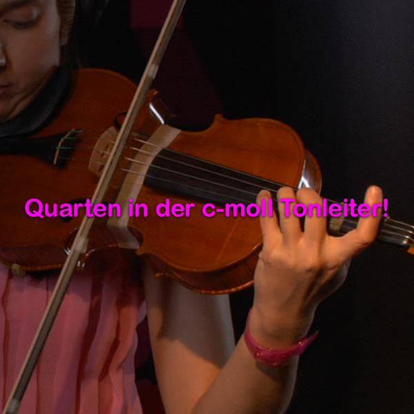 Folge 120: Quarten in der c-moll Tonleiter! - violino online, play violin online,   - tocar violin online, уроки игры на скрипке, Metodo Mirkovic - cours de violon en ligne, geige online lernen