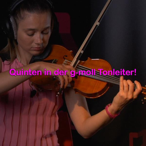 Folge 126: Quinten in der g-moll Tonleiter! - violino online, play violin online,   - tocar violin online, уроки игры на скрипке, Metodo Mirkovic - cours de violon en ligne, geige online lernen