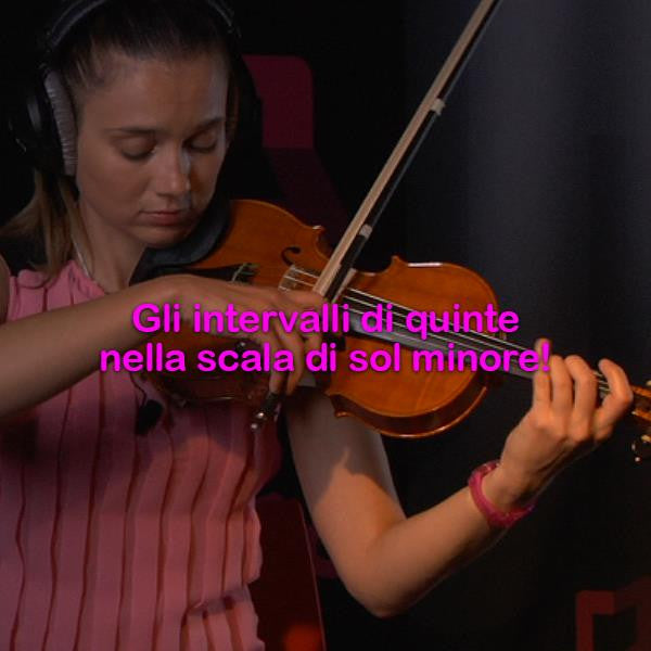 Lezione 126: Gli intervalli di quinte nella scala di sol minore! - violino online, play violin online,   - tocar violin online, уроки игры на скрипке, Metodo Mirkovic - cours de violon en ligne, geige online lernen