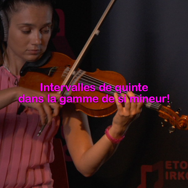 Leçon 132: Intervalles de quinte dans la gamme de si mineur! - violino online, play violin online,   - tocar violin online, уроки игры на скрипке, Metodo Mirkovic - cours de violon en ligne, geige online lernen