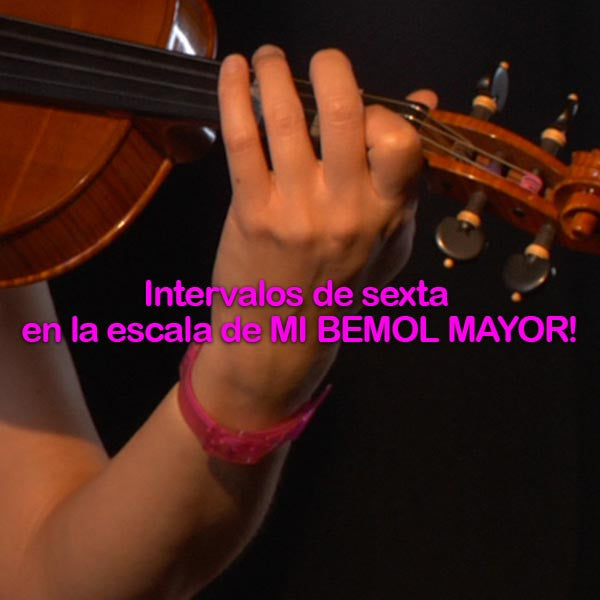141:  intervalos  de    sexta    en    la    escala    de    MI    BEMOL    MAYOR! - violino online, play violin online,   - tocar violin online, уроки игры на скрипке, Metodo Mirkovic - cours de violon en ligne, geige online lernen