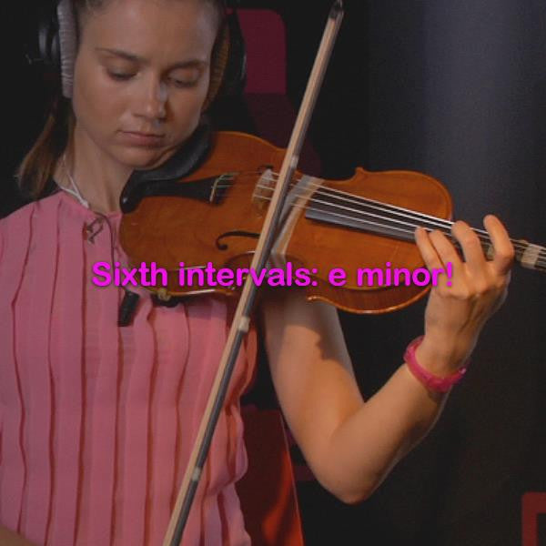 Lesson 144: Sixth intervals: e minor! - violino online, play violin online,   - tocar violin online, уроки игры на скрипке, Metodo Mirkovic - cours de violon en ligne, geige online lernen