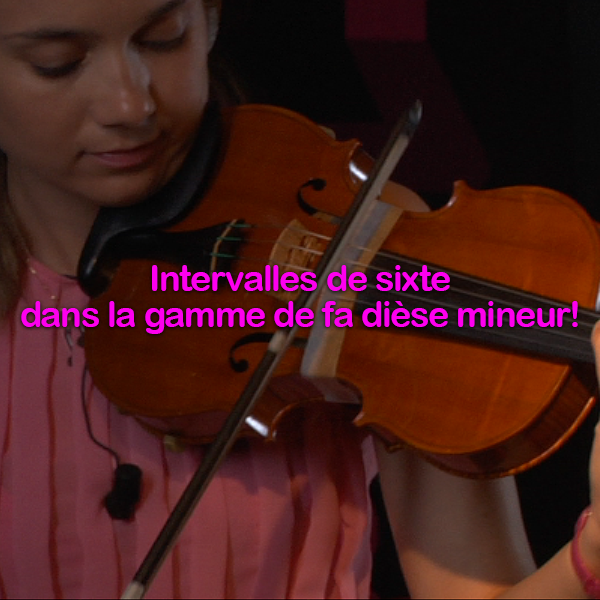 Leçon 148: Intervalles de sixte dans la gamme de fa dièse mineur ! - violino online, play violin online,   - tocar violin online, уроки игры на скрипке, Metodo Mirkovic - cours de violon en ligne, geige online lernen