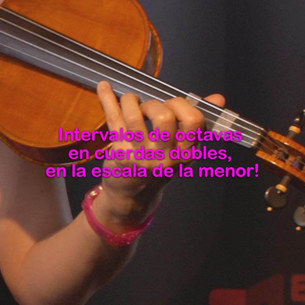 151: intervalos  de    octavas    en    cuerdas    dobles,    en    la    escala    de    la    menor    ! - violino online, play violin online,   - tocar violin online, уроки игры на скрипке, Metodo Mirkovic - cours de violon en ligne, geige online lernen