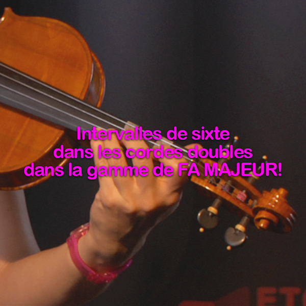 Leçon 160: Intervalles de sixte dans les cordes doubles  dans la gamme de  FA MAJEUR ! - violino online, play violin online,   - tocar violin online, уроки игры на скрипке, Metodo Mirkovic - cours de violon en ligne, geige online lernen