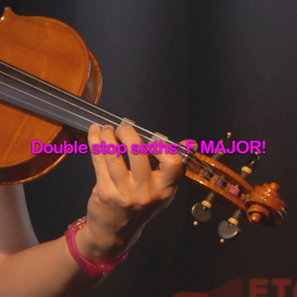 Lesson 160: Double stop sixths: F MAJOR! - violino online, play violin online,   - tocar violin online, уроки игры на скрипке, Metodo Mirkovic - cours de violon en ligne, geige online lernen