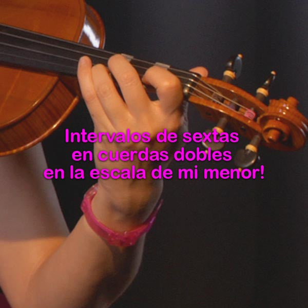 163:  intervalos    de    sextas    en    cuerdas    dobles    en    la    escala    de    mi    menor    ! - violino online, play violin online,   - tocar violin online, уроки игры на скрипке, Metodo Mirkovic - cours de violon en ligne, geige online lernen