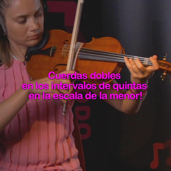 167:  cuerdas    dobles    en    los    intervalos    de    quintas    en    la    escala    de    la    menor      ! - violino online, play violin online,   - tocar violin online, уроки игры на скрипке, Metodo Mirkovic - cours de violon en ligne, geige online lernen