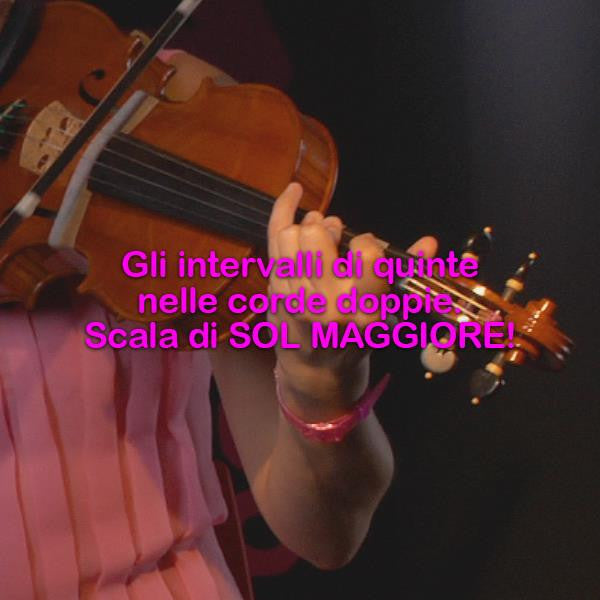 Lezione 170 : Gli intervalli delle quinte nelle corde doppie: scala di SOL MAGGIORE! - violino online, play violin online,   - tocar violin online, уроки игры на скрипке, Metodo Mirkovic - cours de violon en ligne, geige online lernen