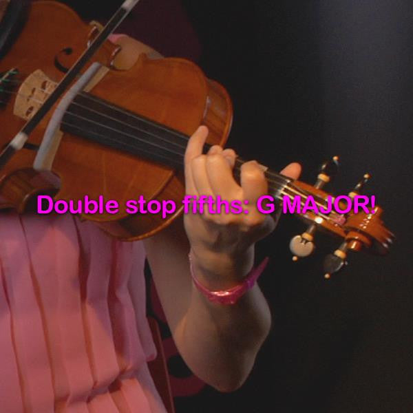 Lesson 170:Double stop fifths: G MAJOR! - violino online, play violin online,   - tocar violin online, уроки игры на скрипке, Metodo Mirkovic - cours de violon en ligne, geige online lernen