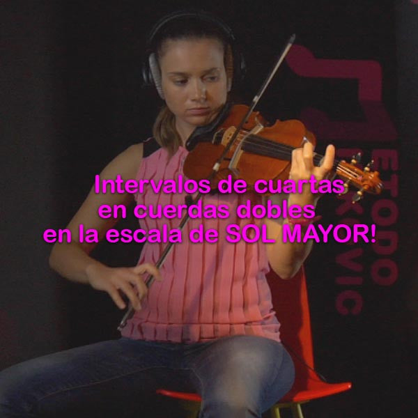 178:  intervalos    de    cuartas    en    cuerdas    dobles    en    la    escala    de    SOL    MAYOR! - violino online, play violin online,   - tocar violin online, уроки игры на скрипке, Metodo Mirkovic - cours de violon en ligne, geige online lernen