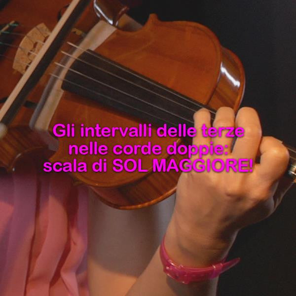 Lezione 187 : Gli intervalli delle terze nelle corde doppie: scala di mi minore! - violino online, play violin online,   - tocar violin online, уроки игры на скрипке, Metodo Mirkovic - cours de violon en ligne, geige online lernen