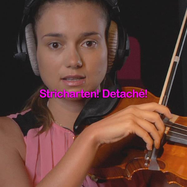 Folge 190: Stricharten! Detaché! - violino online, play violin online,   - tocar violin online, уроки игры на скрипке, Metodo Mirkovic - cours de violon en ligne, geige online lernen