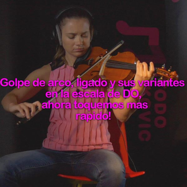 195: Golpe  De    Arco,    Ligado    Y    Sus    Variantes    En    La    ESCALA    DE    DO,    Ahora    Toquemos    Mas    Rapido! - violino online, play violin online,   - tocar violin online, уроки игры на скрипке, Metodo Mirkovic - cours de violon en ligne, geige online lernen