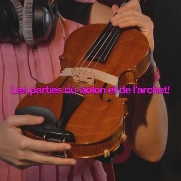 Leçon 200: Les parties du violon et de l'archet! - violino online, play violin online,   - tocar violin online, уроки игры на скрипке, Metodo Mirkovic - cours de violon en ligne, geige online lernen