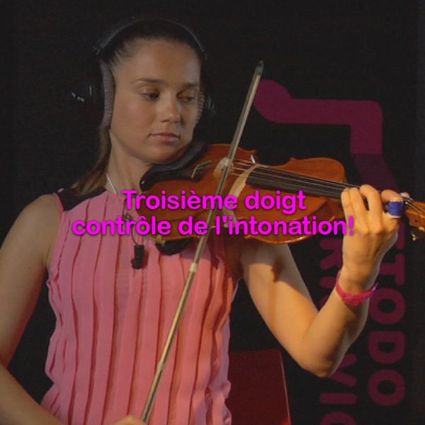 Leçon 029: Troisième doigt contrôle de l'intonation! - violino online, play violin online,   - tocar violin online, уроки игры на скрипке, Metodo Mirkovic - cours de violon en ligne, geige online lernen