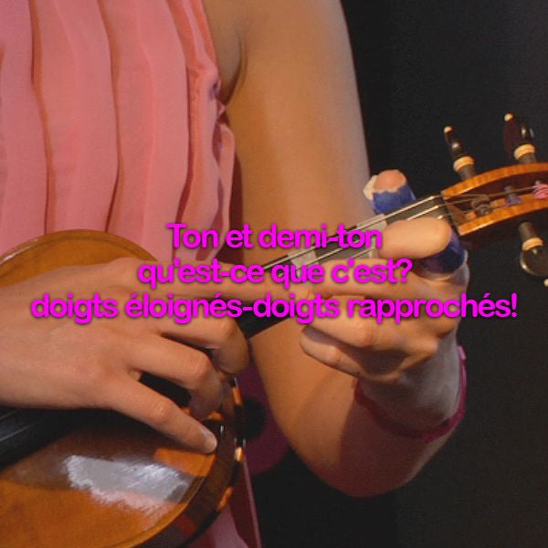Leçon 030: Ton et demi-ton qu'est-ce que c'est? doigts éloignés-doigts rapprochés! - violino online, play violin online,   - tocar violin online, уроки игры на скрипке, Metodo Mirkovic - cours de violon en ligne, geige online lernen