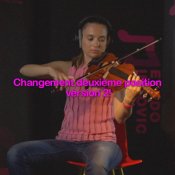 Leçon 047: Changement deuxième position  version 2! - violino online, play violin online,   - tocar violin online, уроки игры на скрипке, Metodo Mirkovic - cours de violon en ligne, geige online lernen
