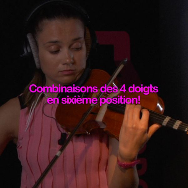 Leçon 054: Combinaisons des 4 doigts en sixième position! - violino online, play violin online,   - tocar violin online, уроки игры на скрипке, Metodo Mirkovic - cours de violon en ligne, geige online lernen