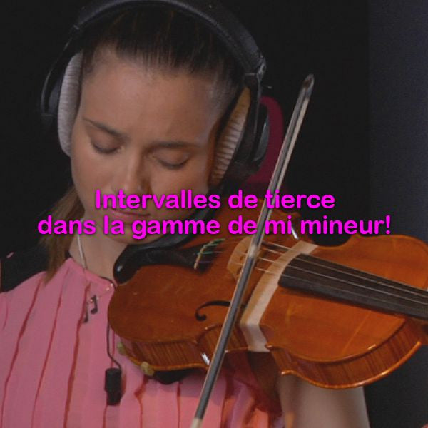 Leçon 086: Intervalles de tierce dans la gamme de mi mineur! - violino online, play violin online,   - tocar violin online, уроки игры на скрипке, Metodo Mirkovic - cours de violon en ligne, geige online lernen